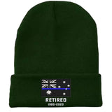 Personalized Retired Australian Police Officer Custom Served Time Embroidered Beanie Printed KVH231338