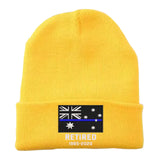 Personalized Retired Australian Police Officer Custom Served Time Embroidered Beanie Printed KVH231338