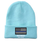 Personalized Retired US Police Officer Custom Served Time Embroidered Beanie Printed KVH231338