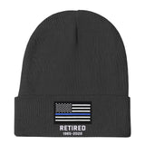 Personalized Retired US Police Officer Custom Served Time Embroidered Beanie Printed KVH231338