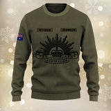 Personalized Australian Armed Force Veteran Sweater 3D Printed QTVQ1334