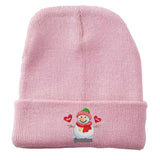 Personalized Grandma Snowman Custom Kid's Name Embroidered Beanie Printed VQ231352