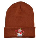 Personalized Grandma Snowman Custom Kid's Name Embroidered Beanie Printed VQ231352