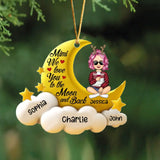 Personalized Mimi We Love You To The Moon And Back Moon Acrylic Ornament Printed VQ231367