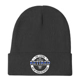 Personalized The Legend Has Retired Thin Blue Line Embroidered Beanie Printed AHVA231372