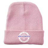 Personalized The Legend Has Retired Thin Blue Line Embroidered Beanie Printed AHVA231372