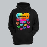 Personalized Grandma's Sweethearts Kid Names Hoodie 2D Printed KVH231375