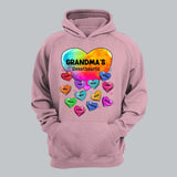 Personalized Grandma's Sweethearts Kid Names Hoodie 2D Printed KVH231375