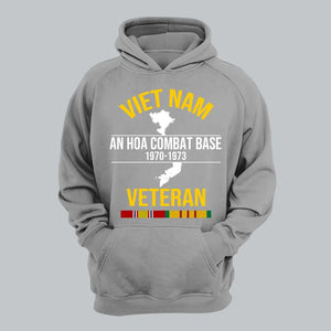Personalized Vietnam Veteran Custom Military Base & Time Hoodie 2D Printed QTHN1385