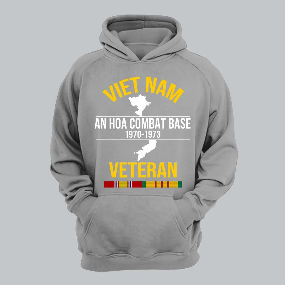 Personalized Vietnam Veteran Custom Military Base & Time Hoodie 2D Printed QTHN1385