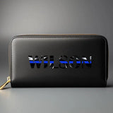 Personalized Police Name Leather Wallet KVH231386
