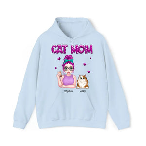 Personalized Cat Mom Cat Lovers Gift Hoodie 2D Printed HN231378