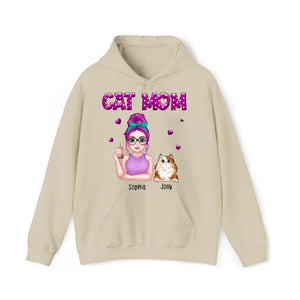 Personalized Cat Mom Cat Lovers Gift Hoodie 2D Printed HN231378