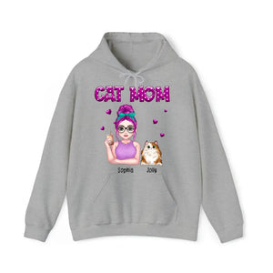 Personalized Cat Mom Cat Lovers Gift Hoodie 2D Printed HN231378