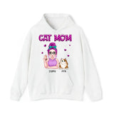 Personalized Cat Mom Cat Lovers Gift Hoodie 2D Printed HN231378