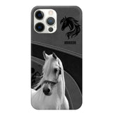 Personalized Upload Your Horse Photo Horse Custom Name Phonecase Printed VQ231438