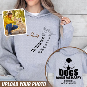 Personalized Upload Your Photo Dog Dad Dog Lovers Gift Hoodie 2D Printed MTVQ231456