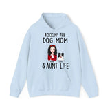 Personalized Rockin' The Dog Mom & Aunt Life Dog Lovers Gift Hoodie 2D Printed HN231478