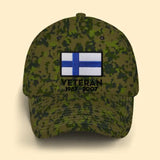 Personalized Finnish Veteran Retired Custom Served Time Cap QTKH1523