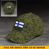 Personalized Finnish Veteran Retired Custom Served Time Cap QTKH1523