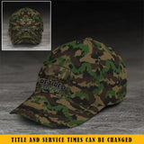 Personalized Swiss Veteran Retired Custom Served Time Cap QTKH1523