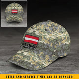 Personalized Austrian Veteran Retired Custom Served Time Cap QTKH1523