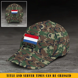 Personalized Netherlands Veteran Retired Custom Served Time Cap QTKH1523