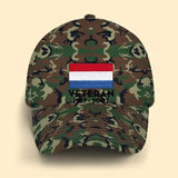 Personalized Netherlands Veteran Retired Custom Served Time Cap QTKH1523