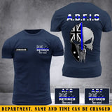 Personalized Australian Thin Blue Line Law Enforcement Sheepdog Custom Your Year Tshirt 2D Printed 231547AHVH