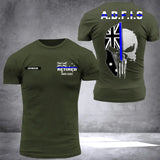 Personalized Australian Thin Blue Line Law Enforcement Sheepdog Custom Your Year Tshirt 2D Printed 231547AHVH