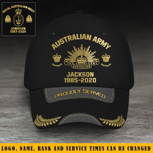 Personalized Australian Armed Forces Cap 231539AHVH
