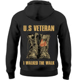 Personalized Thin Green Line US Veteran I Walked The Walk Custom Time Hoodie 2D Printed QTVQ231562