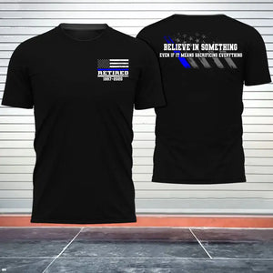 Personalized Retired US Police Officer Custom Served Time T-shirt Printed 231561AHHN