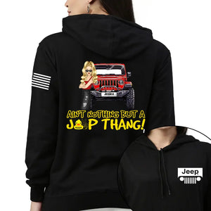 Personalized Jeep Girl Ain't Nothing But A Jeep Thang Jeep Lovers Hoodie 2D Printed 231563AHVH