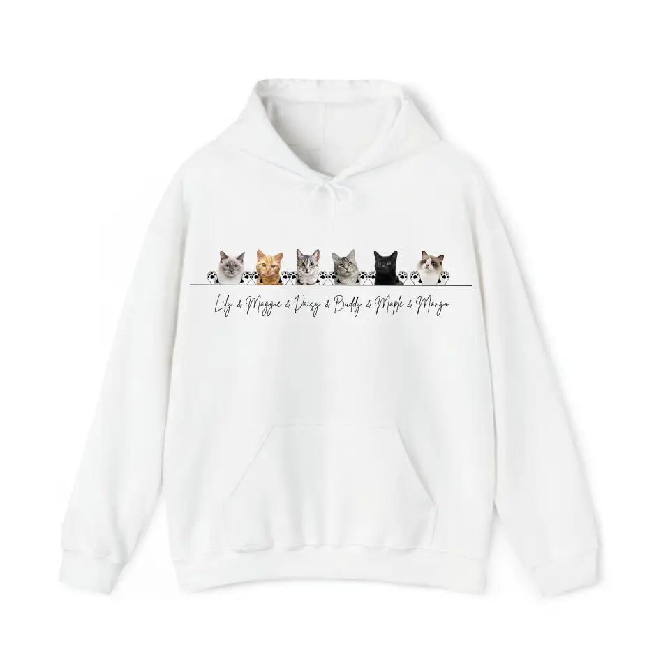 Personalized Upload Your Cat Photo Cat Lovers Gifts Hoodie 2D Printed VQ231583
