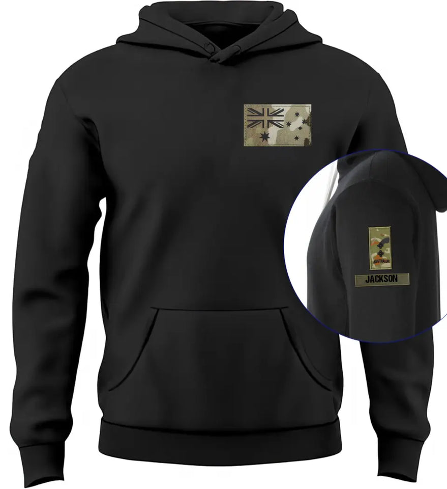 Personalized Australia Veteran Rankcamo Custom Name Hoodie 2D Printed VQ231591