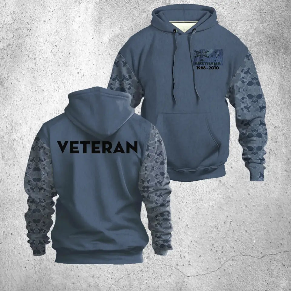 Personalized Australian Defend Forces Veteran Retired 3D Hoodie Printed QTHN1596