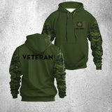Personalized Canadian Defend Forces Camo Veteran Retired 3D Hoodie Printed QTHN1598