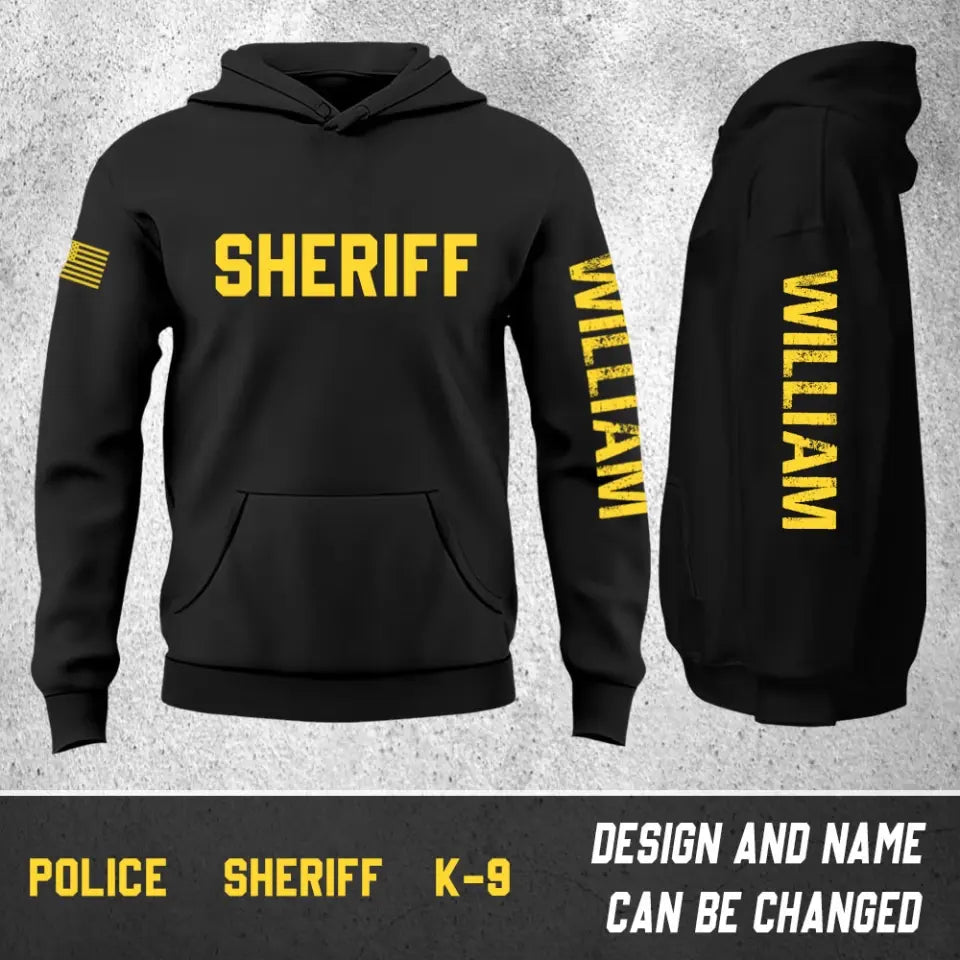 Personalized US Officer Custom Title And Name Hoodie 2D Printed QTHN1603
