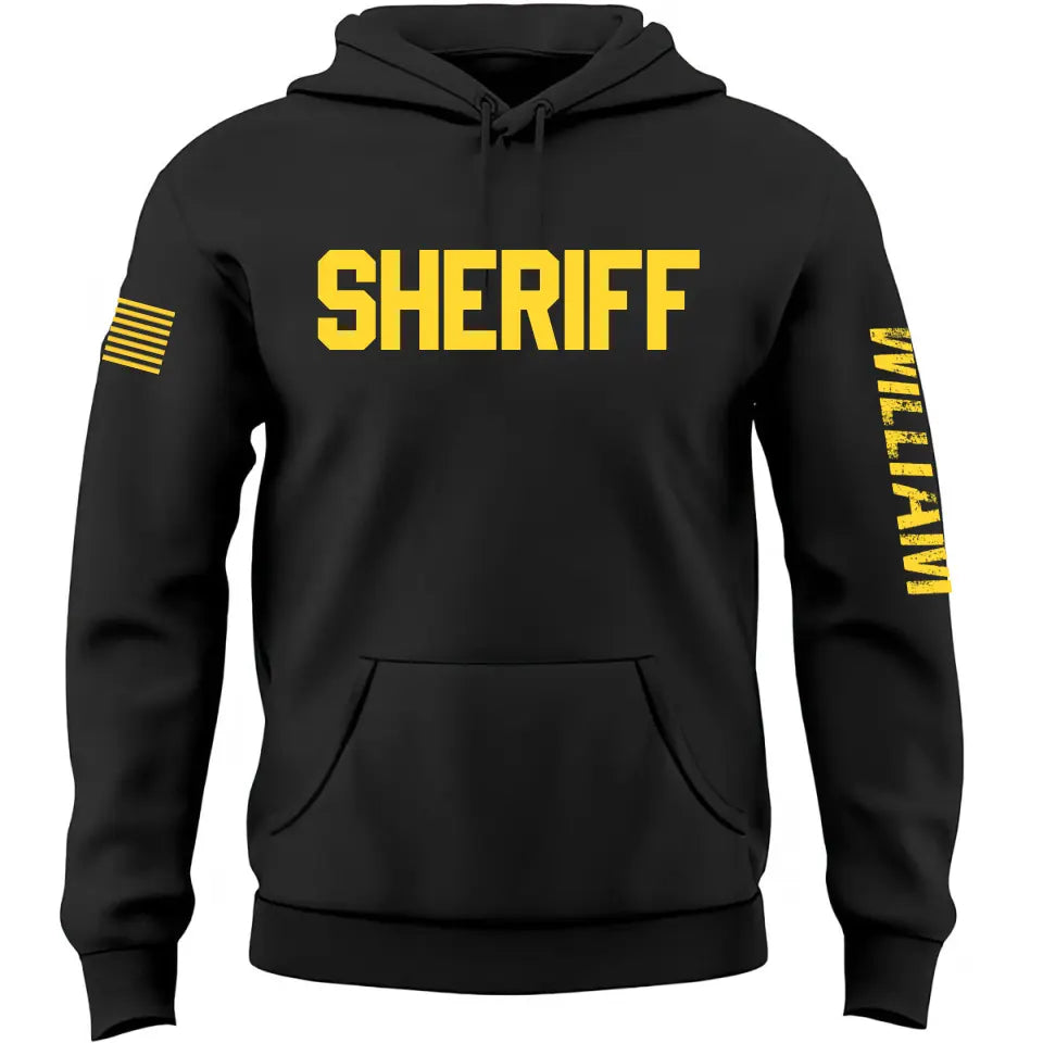 Personalized US Officer Custom Title And Name Hoodie 2D Printed QTHN1603