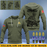 Personalized US Veteran/Soldier 3D Hoodie Printed 231607AHVH