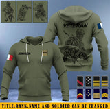 Personalized French Veteran/Soldier 3D Hoodie Printed 231607AHVH