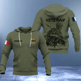 Personalized French Veteran/Soldier 3D Hoodie Printed 231607AHVH