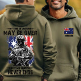 Personalized Australian Veteran/Soldier Hoodie 2D Printed VQ231622