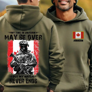 Personalized Canadian Veteran/Soldier Hoodie 2D Printed VQ231622