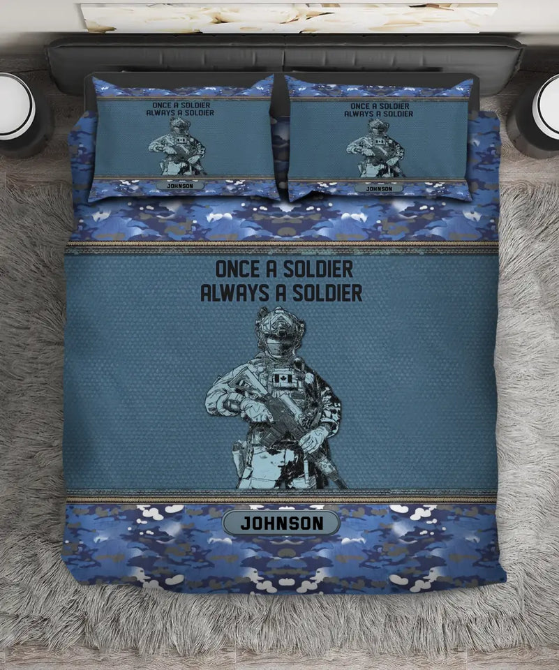 Personalized Once A Soldier Always A Soldier Australian Veteran Bedding Set Printed KVH231629