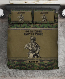 Personalized Once A Soldier Always A Soldier Swiss Veteran Bedding Set Printed KVH231629