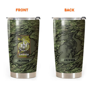 Personalized Canadian Soldier Veteran Tumbler Printed 231635AHHN