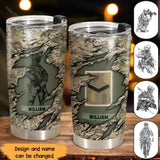 Personalized British Soldier Veteran Tumbler Printed 231635AHHN