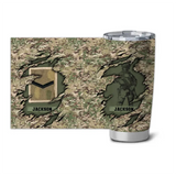 Personalized British Soldier Veteran Tumbler Printed 231635AHHN